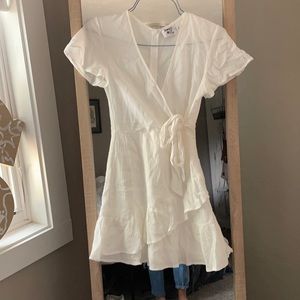 Princess Polly xx white sun wrap dress
